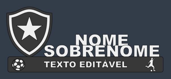 Letreiros de Times Personalizado – Botafogo
