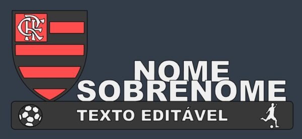 Letreiros de Times Personalizado – Flamengo