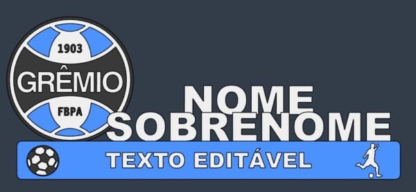Letreiros de Times Personalizado – Gremio